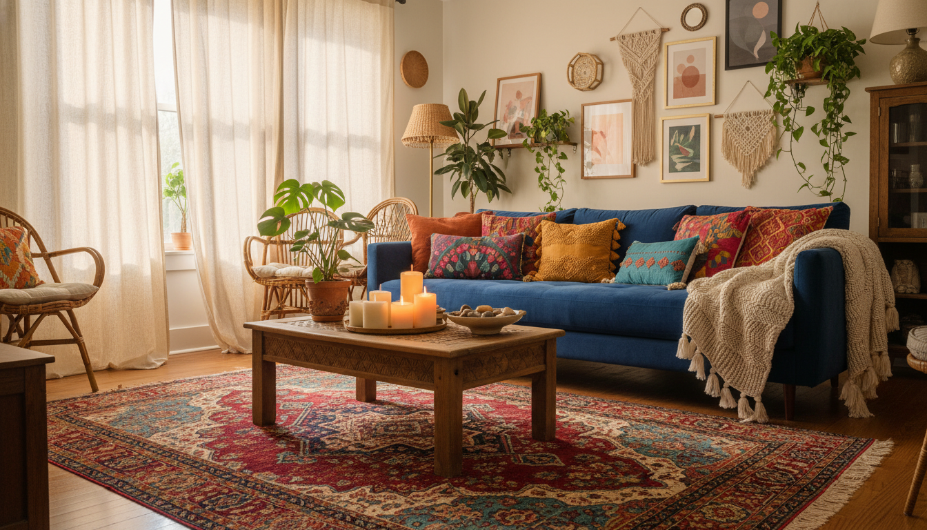 Boho-Stil einrichten: Mischung bewusst gestalten