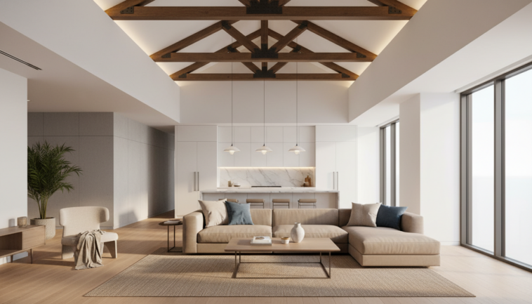 Decken gestalten: Einfluss auf Raumhöhe