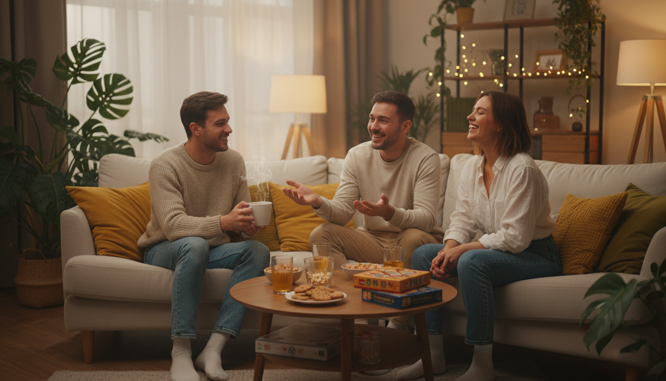 Freunde einladen: entspannte Unterhaltung ohne Stress