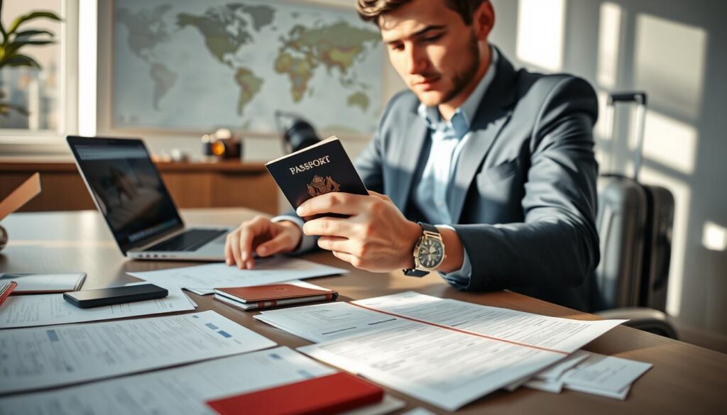 Reiseunterlagen checken