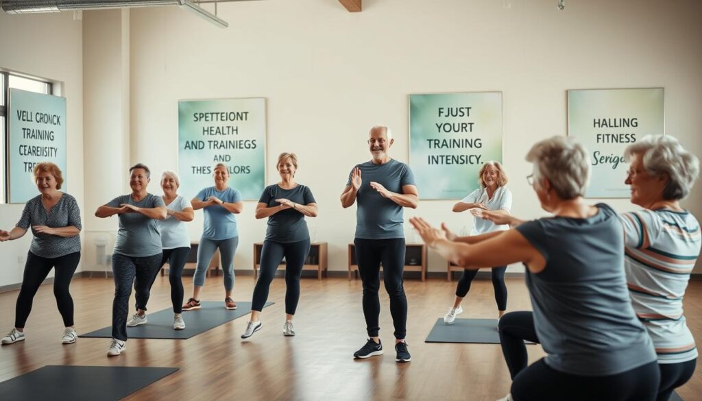 Trainingsintensität anpassen für Senioren