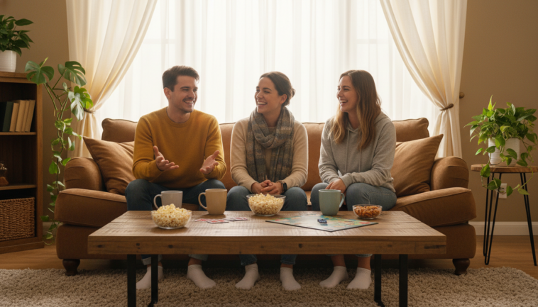 Unterhaltung zu Hause mit Besuch: was immer funktioniert
